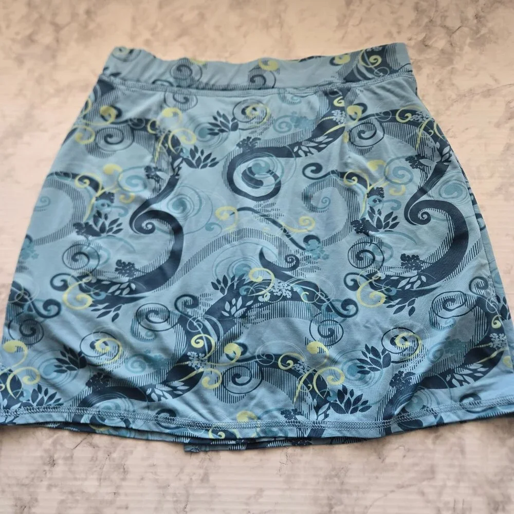 Title Nine Athletic Skort, Blue Patterned Women's Sz S - Picture 2 of 11